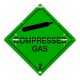 Folding Warning Diamond Panel Compressed Gas
