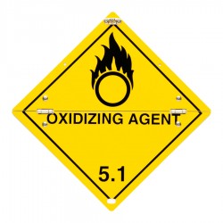 Folding Warning Diamond Panel Oxidising Agent