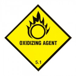 Triplex Warning Diamonds Double Sided Oxidising Agent 5.1