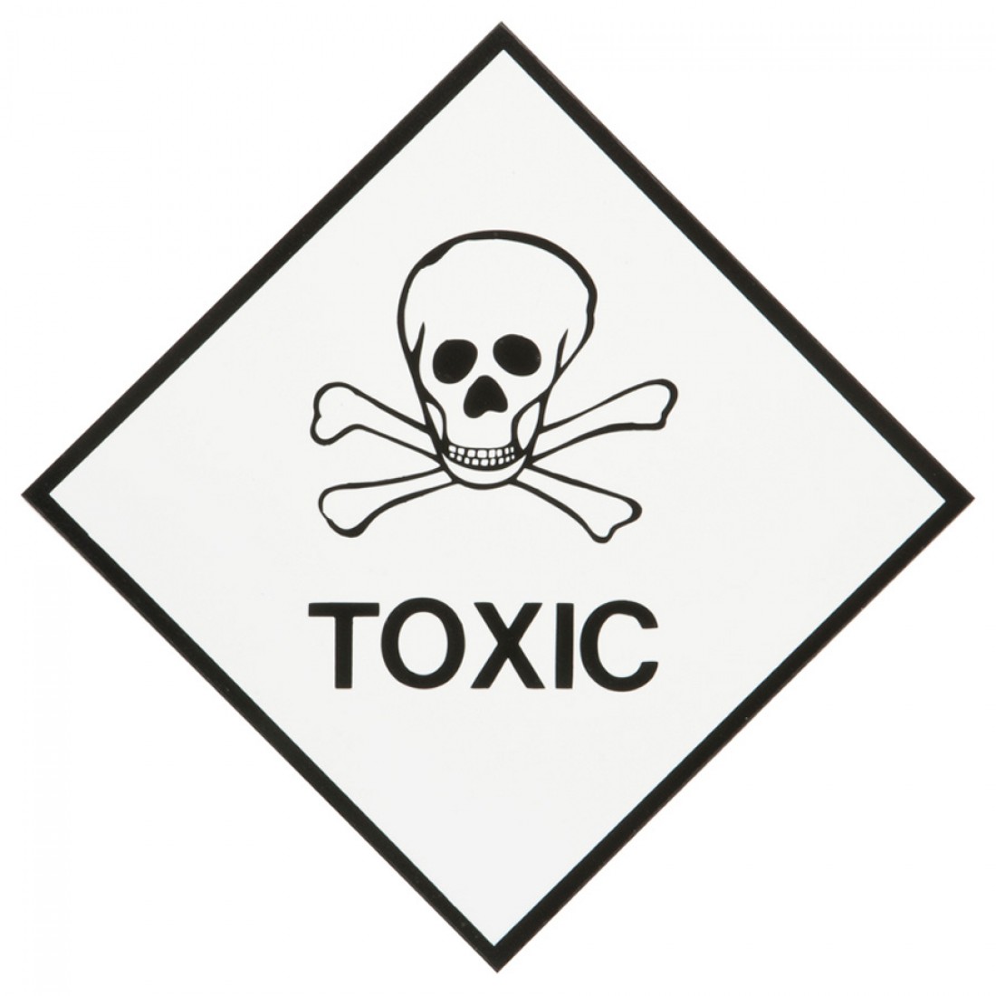 Hazard Diamond Label One Colour Toxic