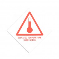 Triplex Warning Diamonds Single Sided for Elevated Temperature Substance