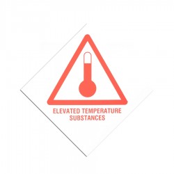 Hazard Diamond Label Two Colour - Elevated Temperature Substance
