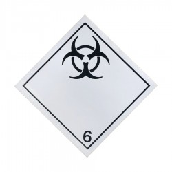 Hazard Diamond Label One Colour - Infectious Substance