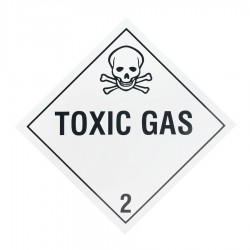 Hazard Diamond Label One Colour - Toxic Gas